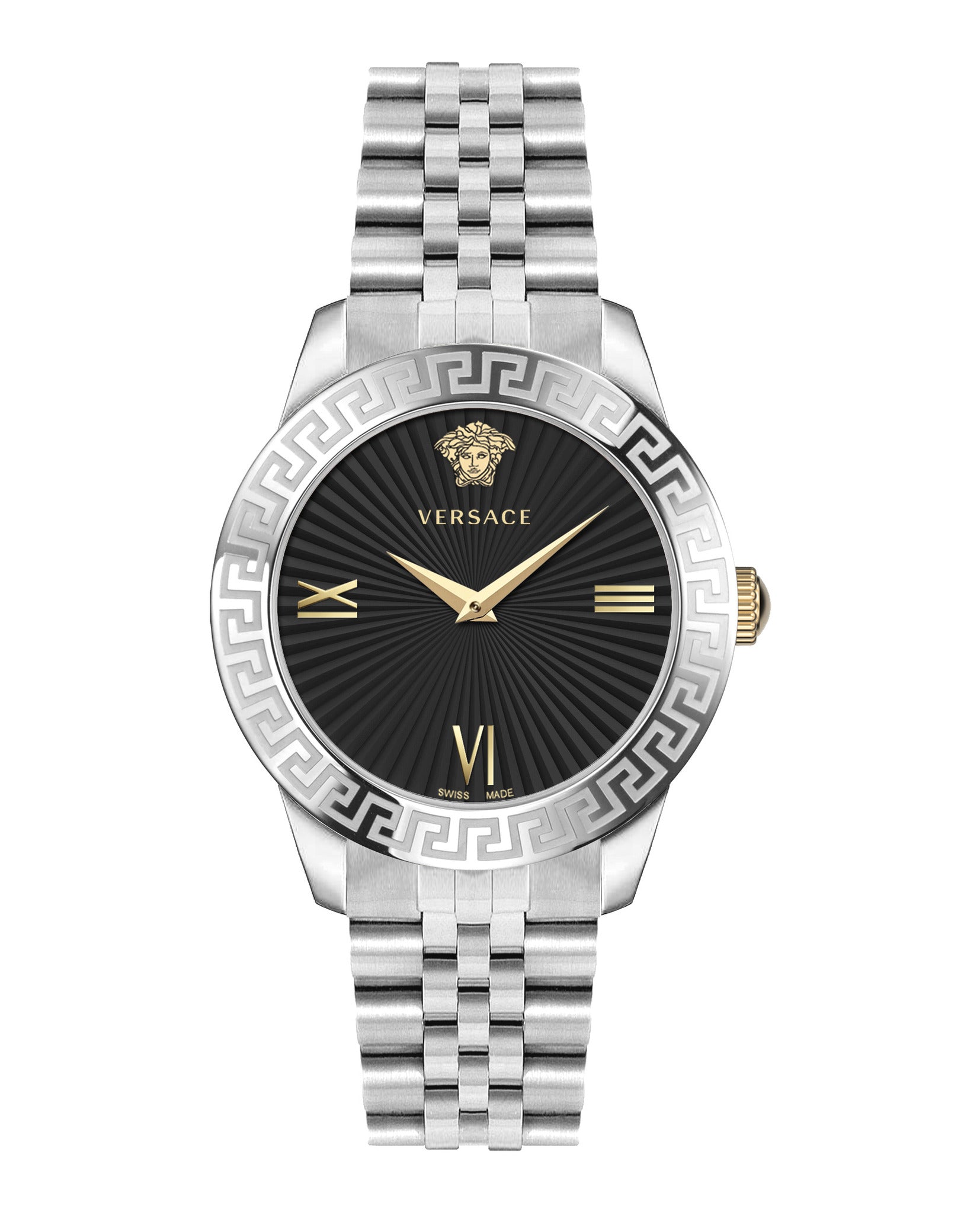 Greca Signature Leather Watch