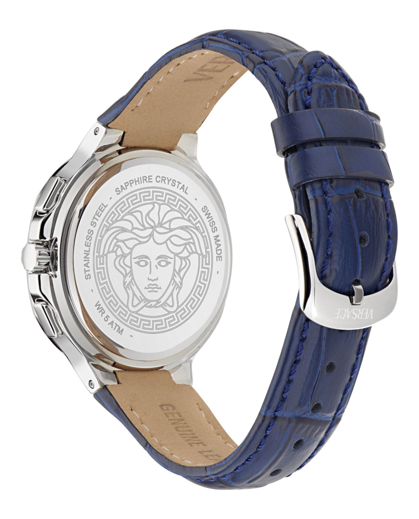 V-Chrono Square Leather Watch