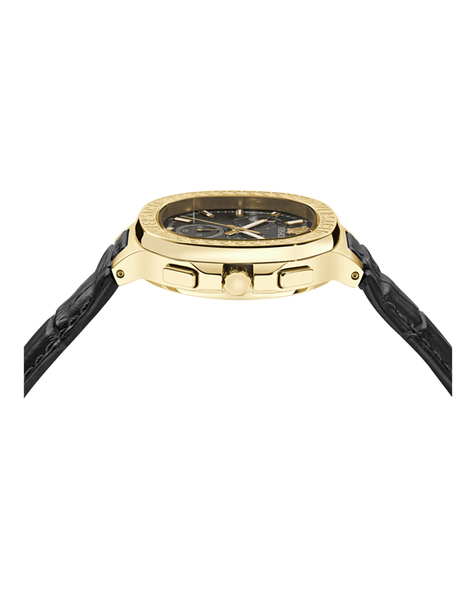 V-Chrono Square Leather Watch