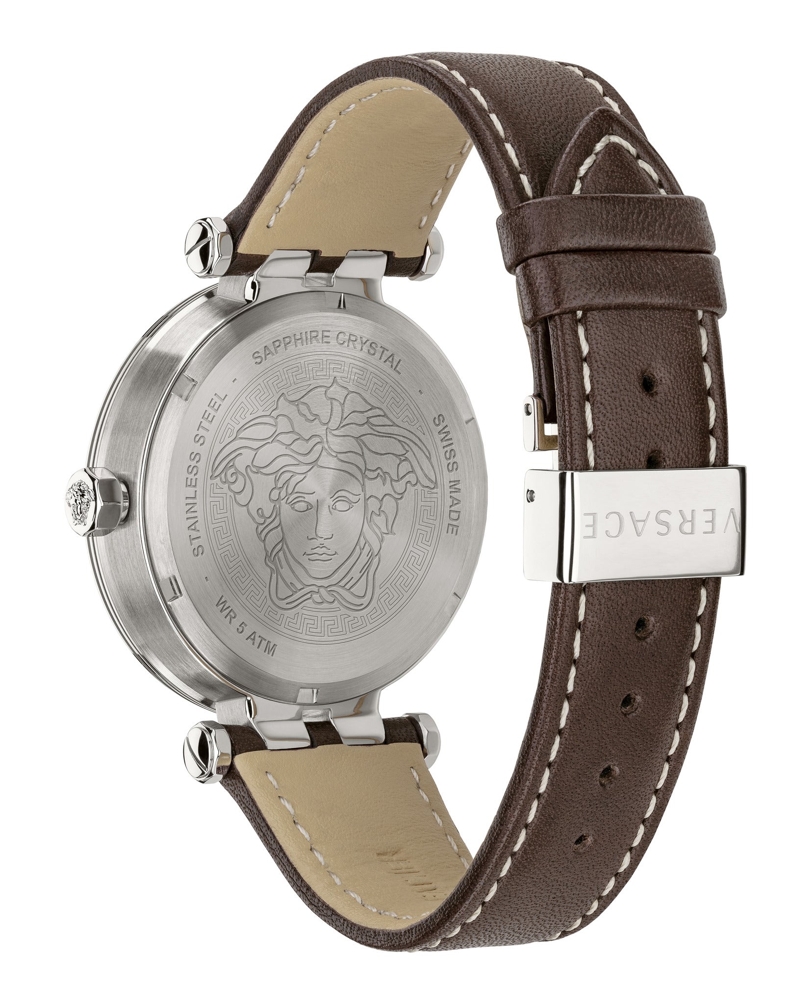 Greca Sport Leather Watch