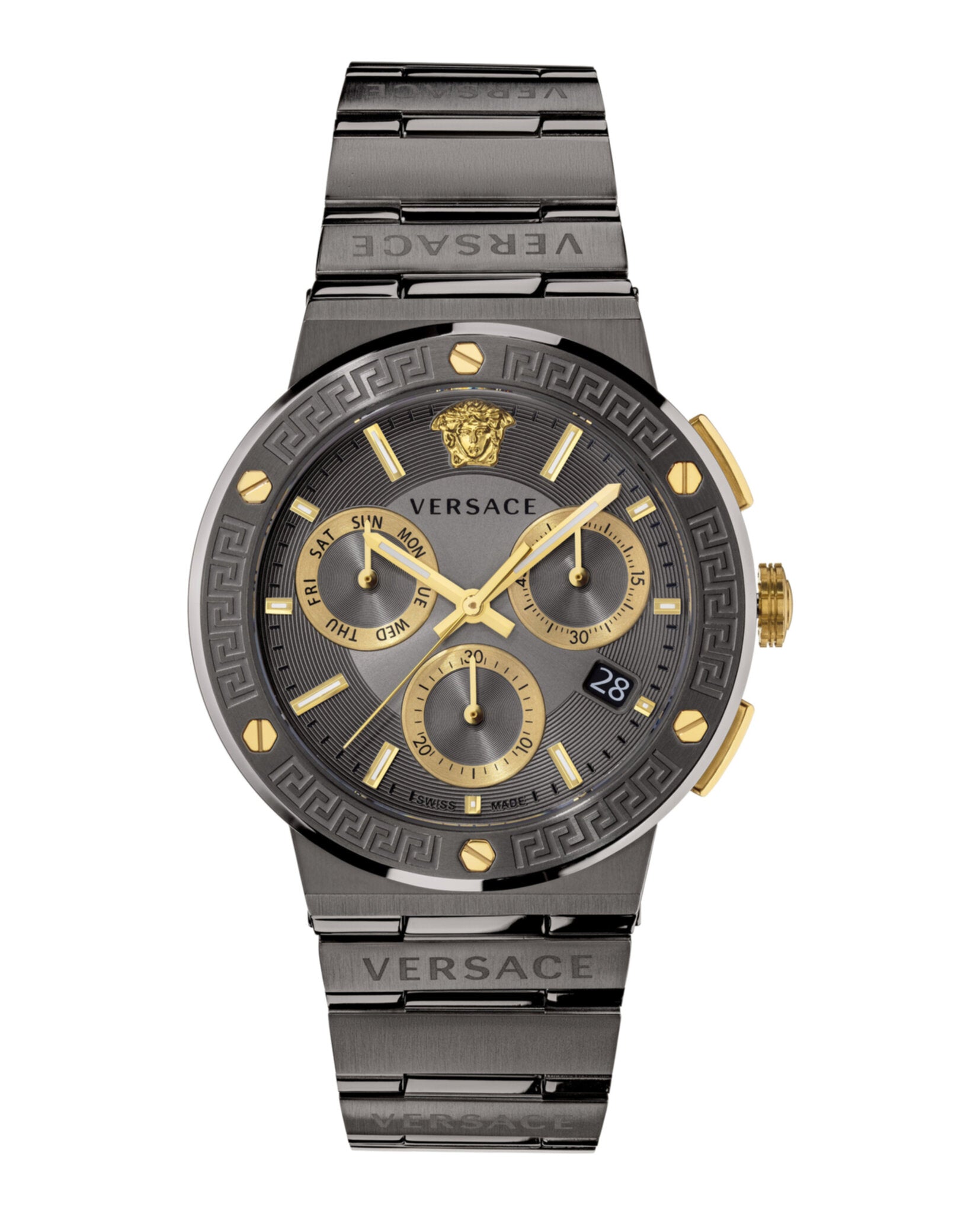 Greca Logo Chronograph Watch