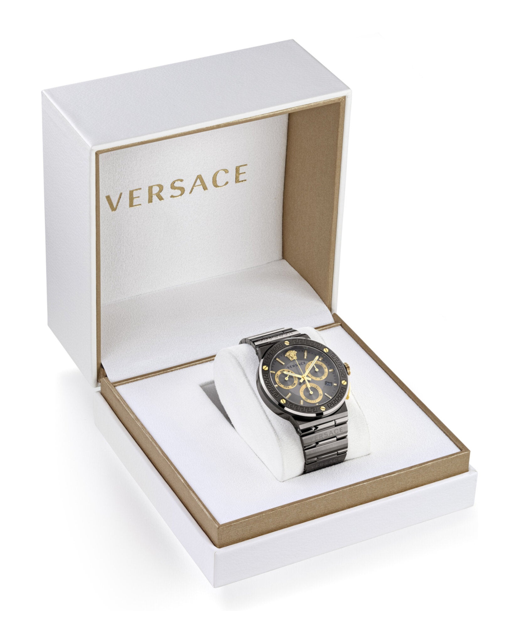 Greca Logo Chronograph Watch