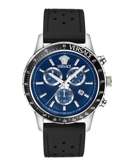 Sport Chrono Leather Watch