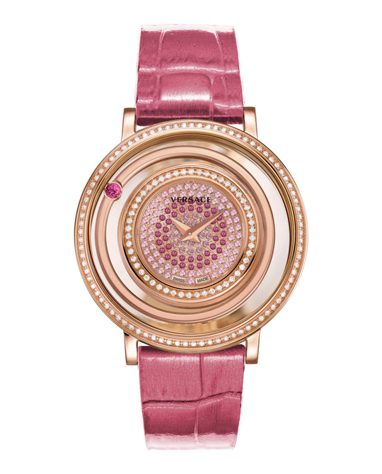 Venus Diamond Leather Watch