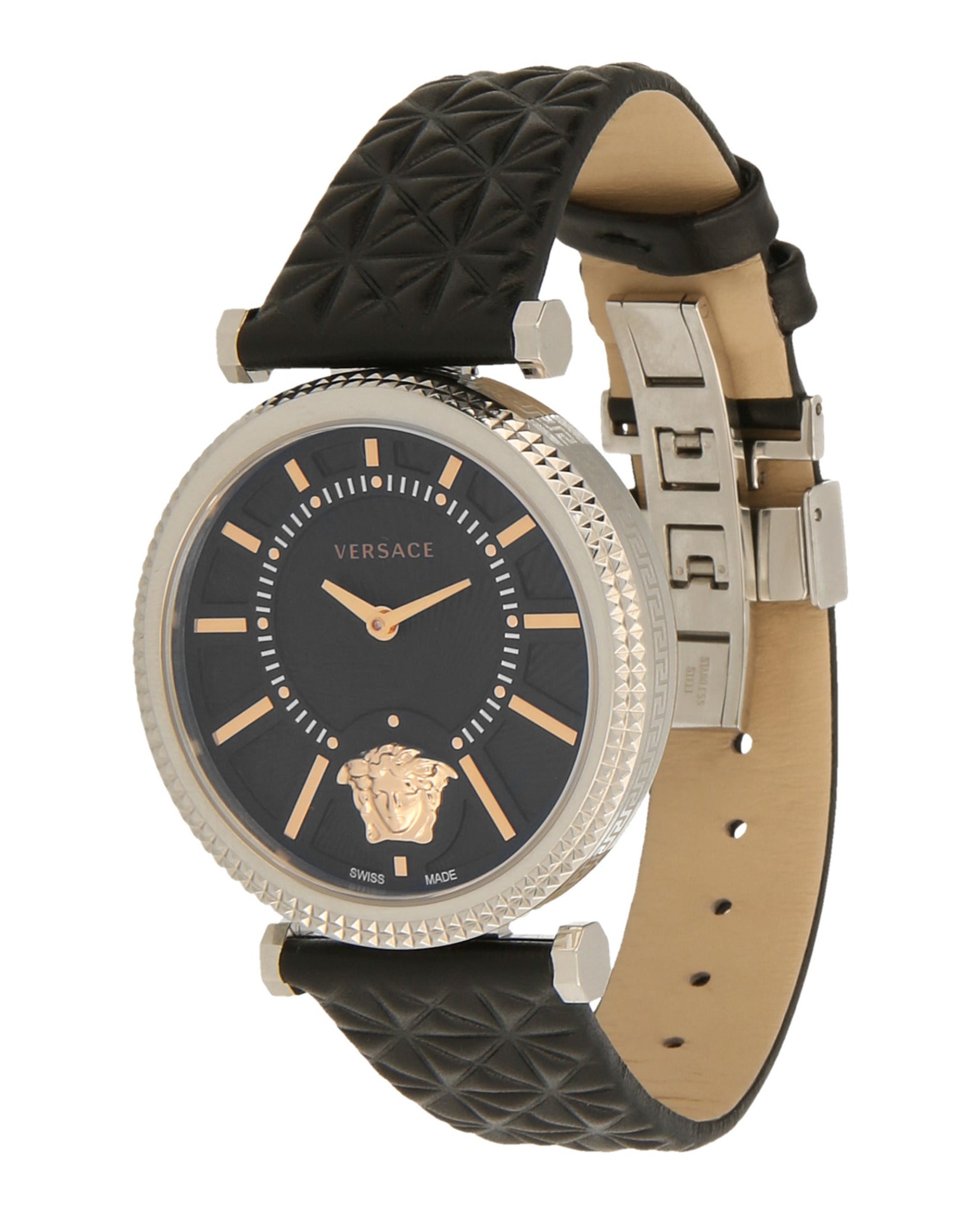 V Helix Leather Watch