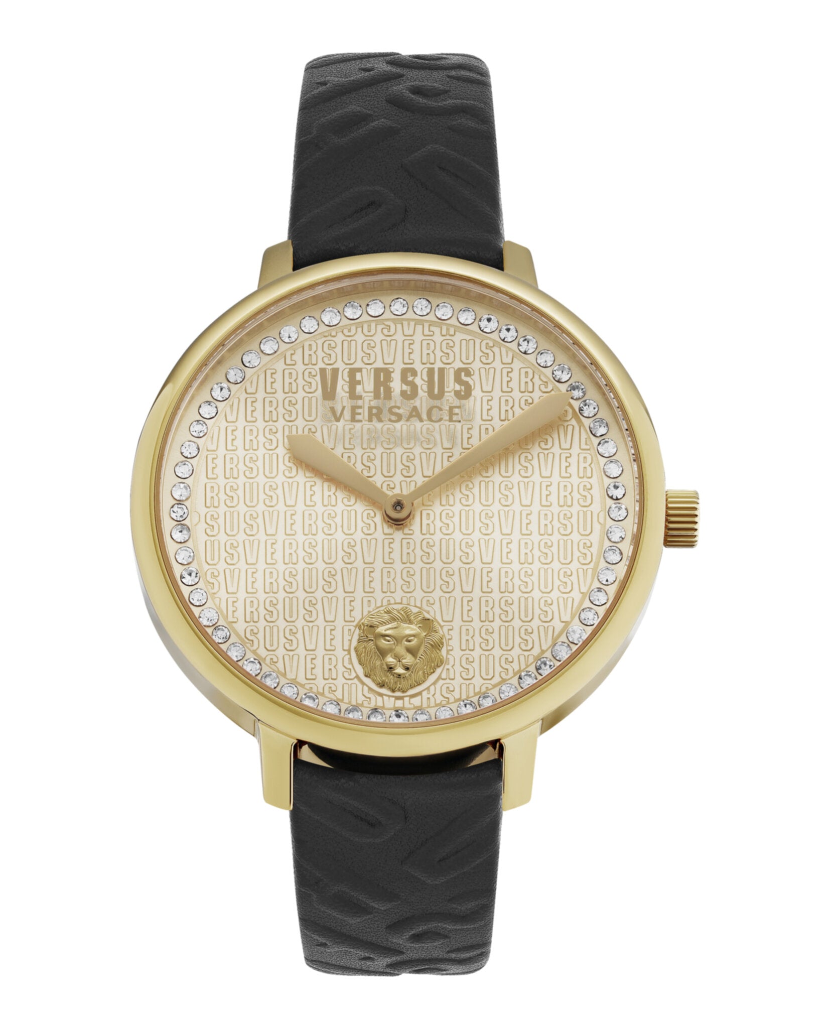 La Villette Crystal Leather Watch