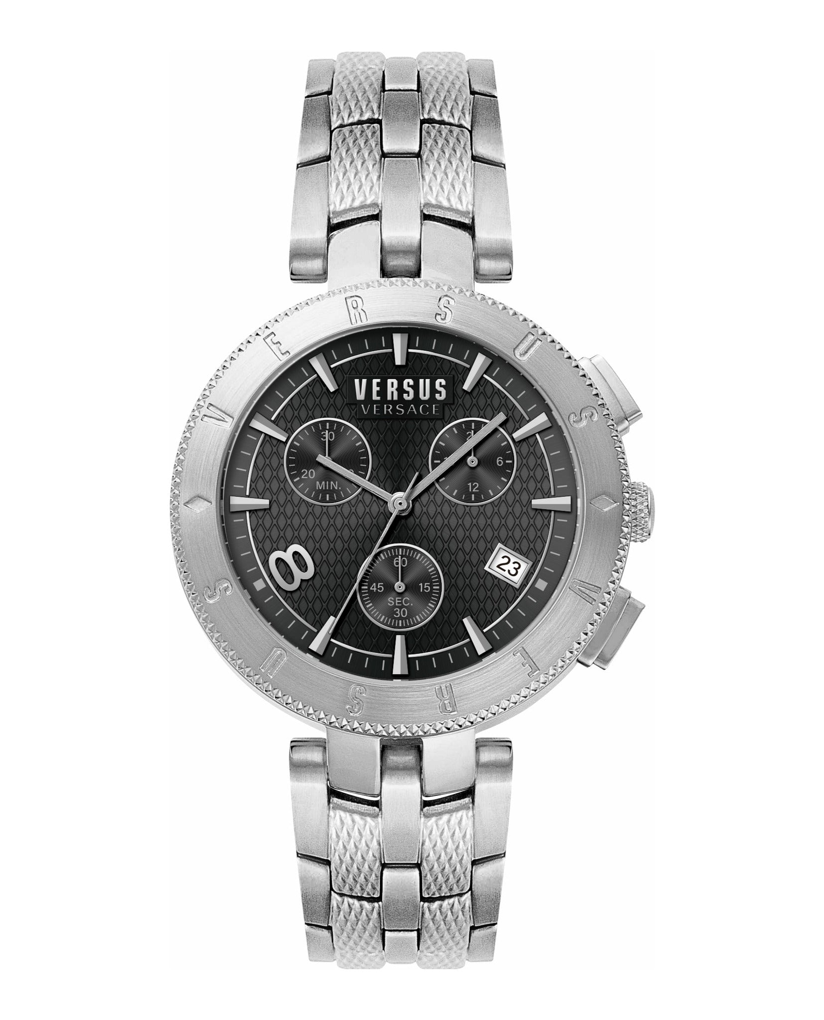 Logo Metal Chrono Watch