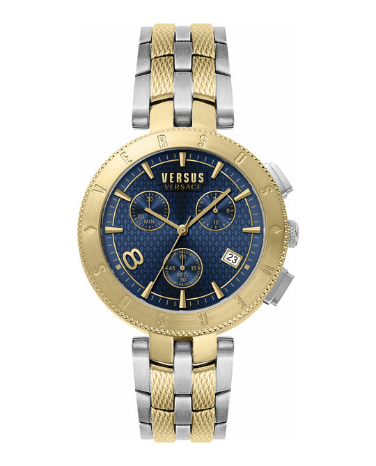 Logo Metal Chrono Watch