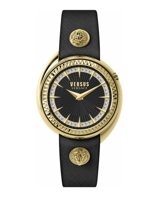 Tortona Crystal Leather Watch