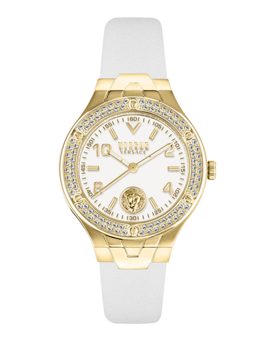 Vittoria Crystal Leather Watch