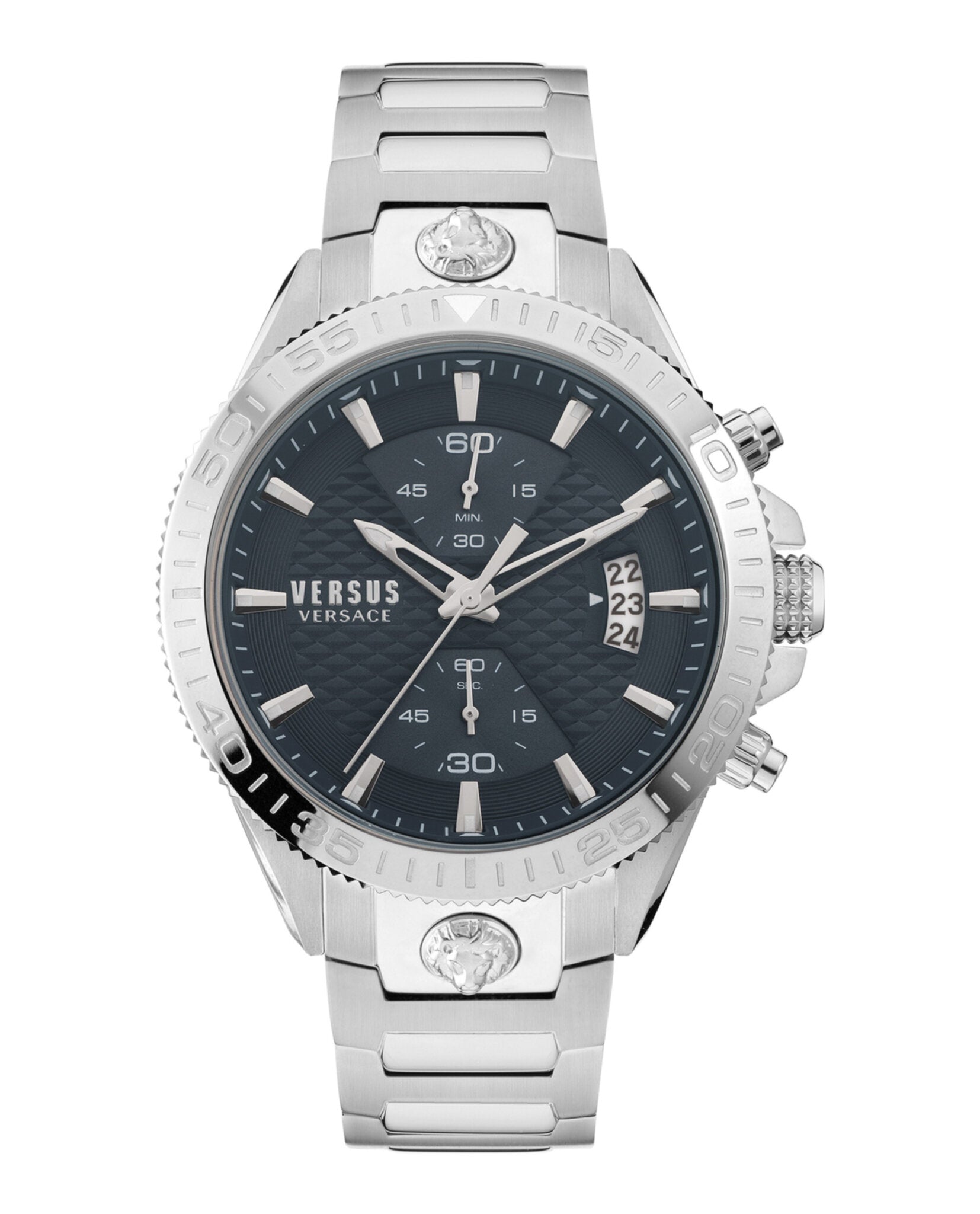 Stainless Versus Versace Dial Strap Black Versus Versace Mens