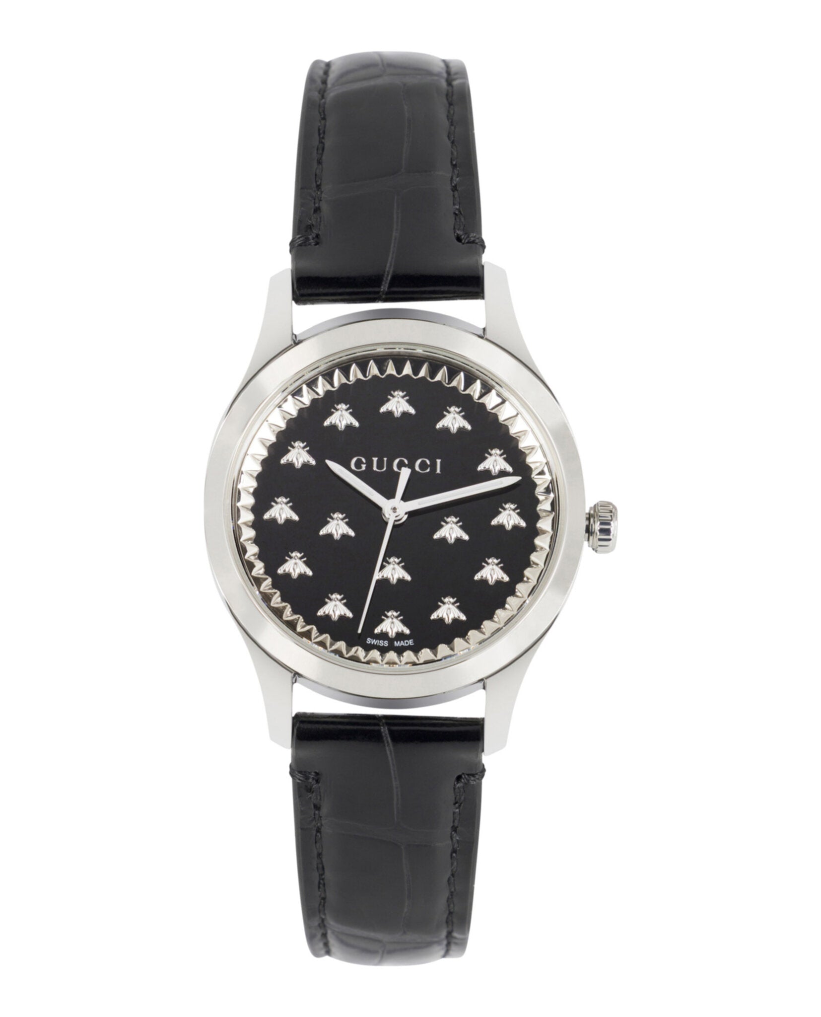 G-Timeless Onyx Stone Leather Watch