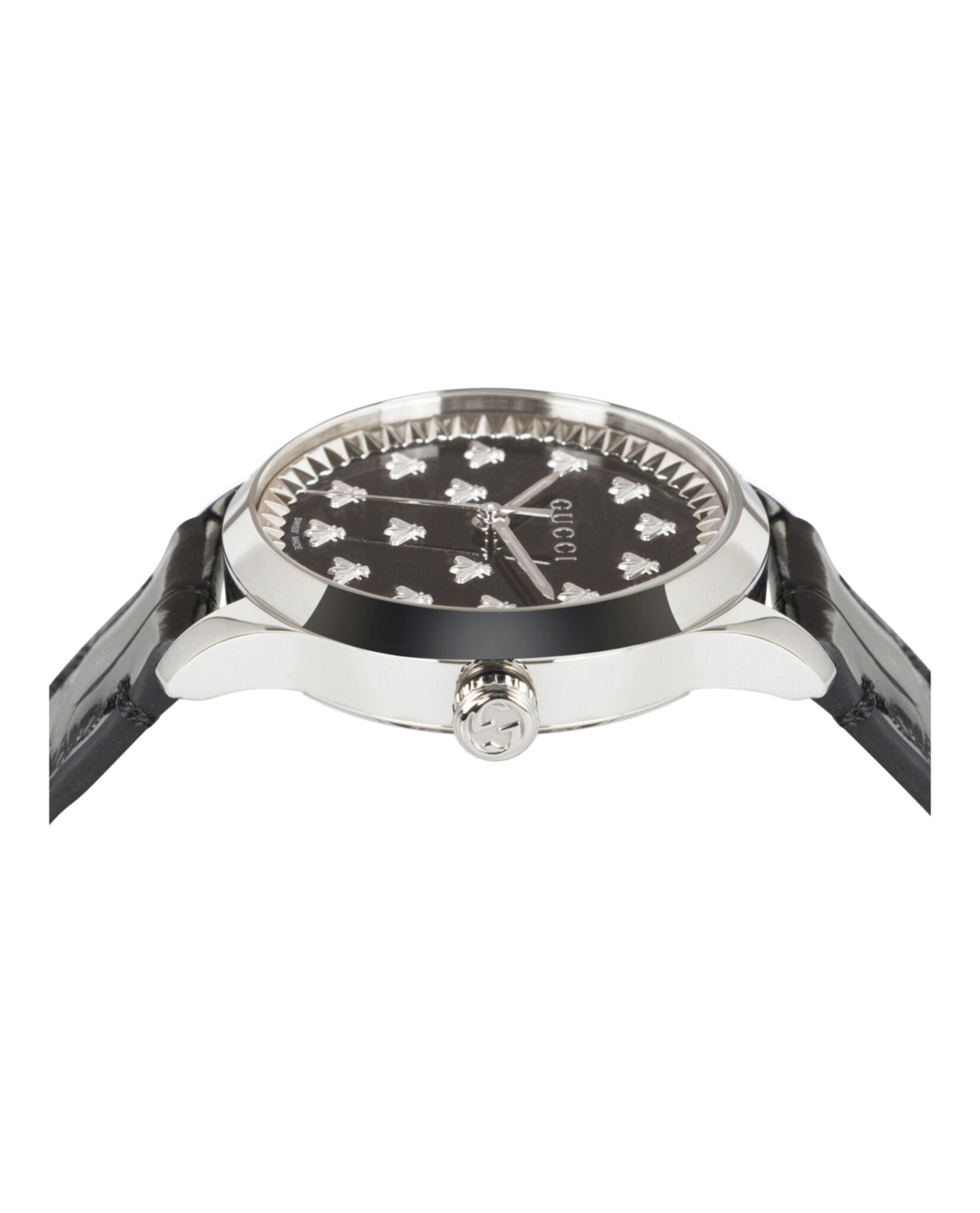 G-Timeless Onyx Stone Leather Watch