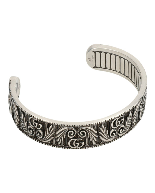 Sterling Silver Marmont GG And Leaf Cuff