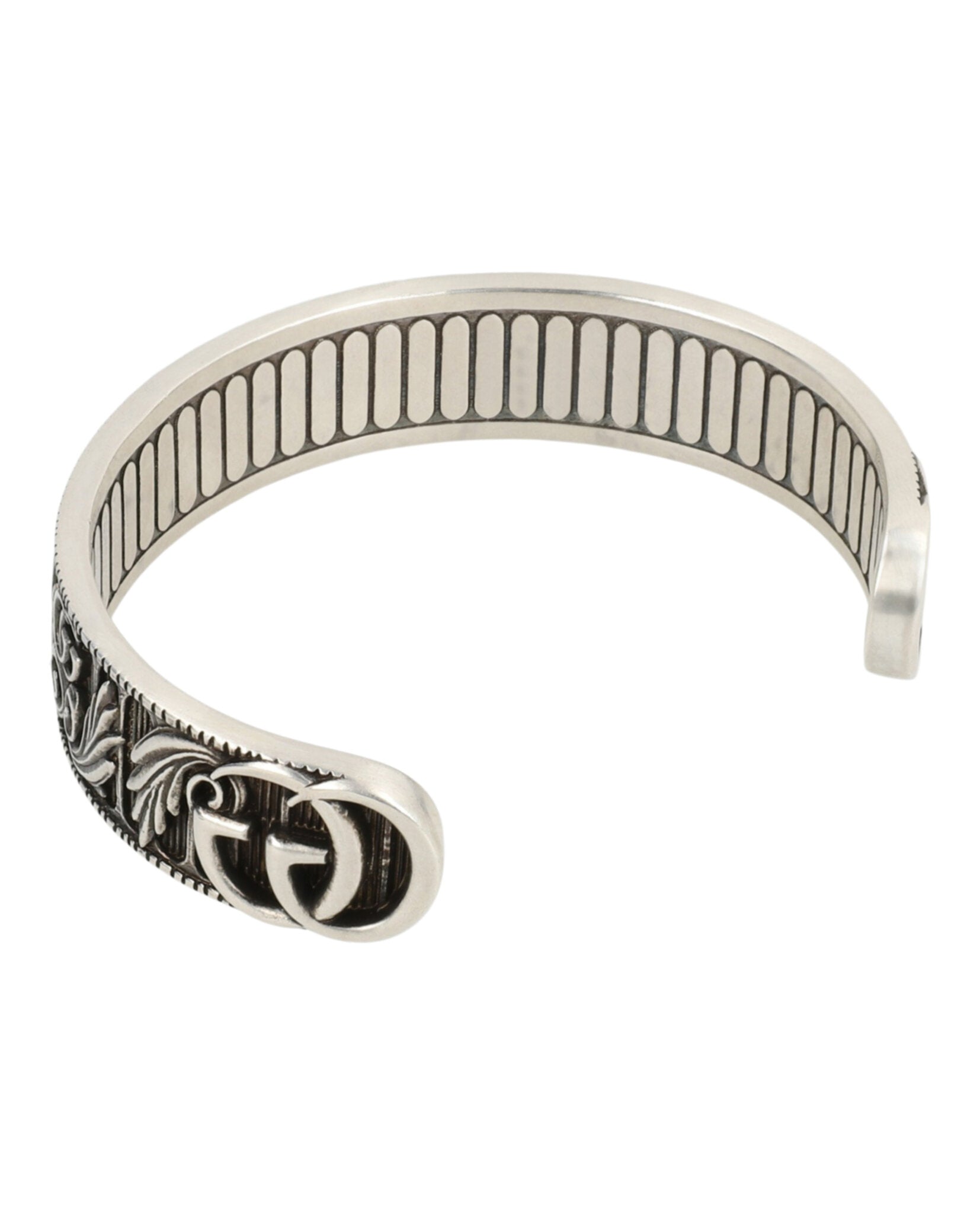 Sterling Silver Marmont GG And Leaf Cuff