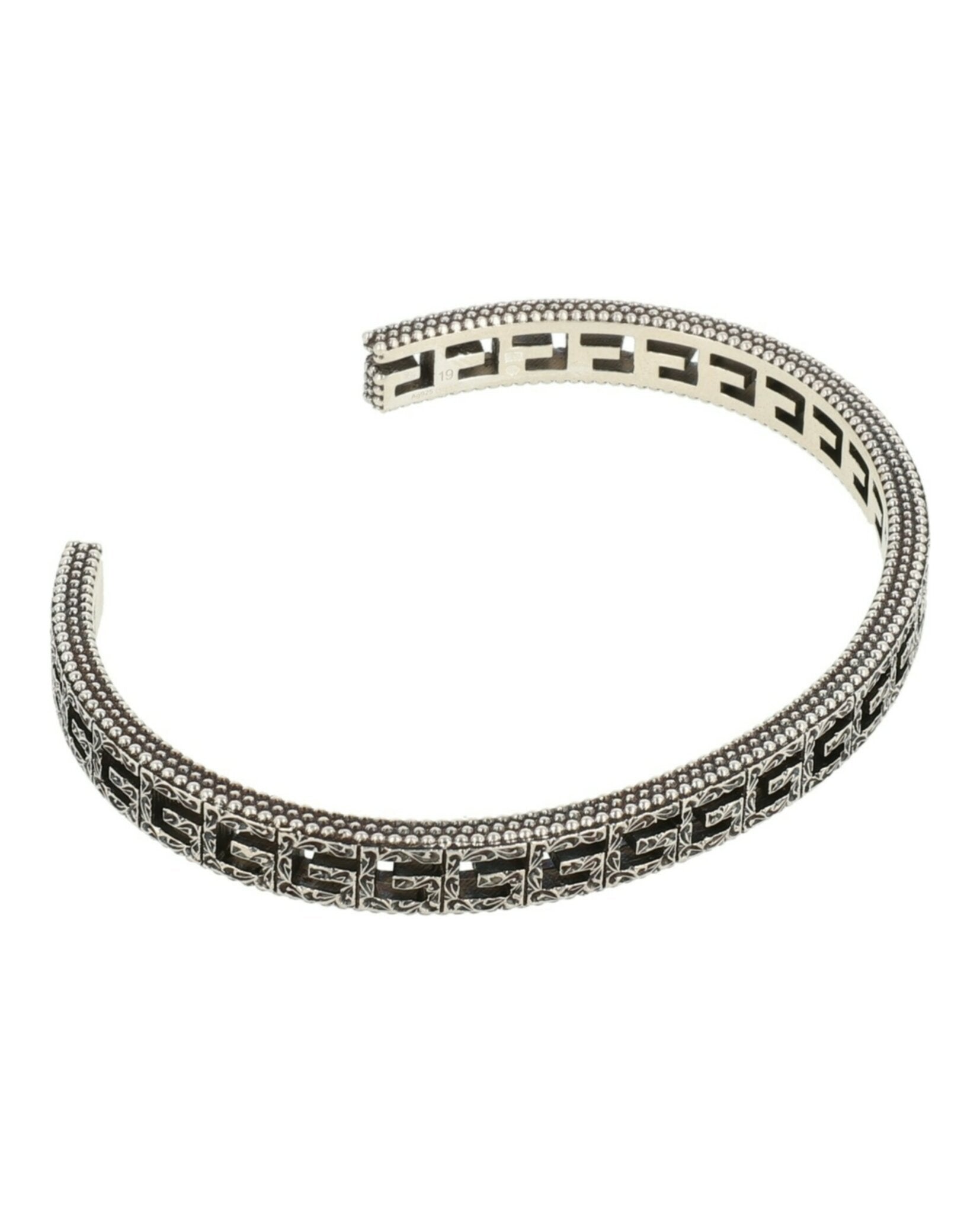 Sterling Silver Square G Cuff