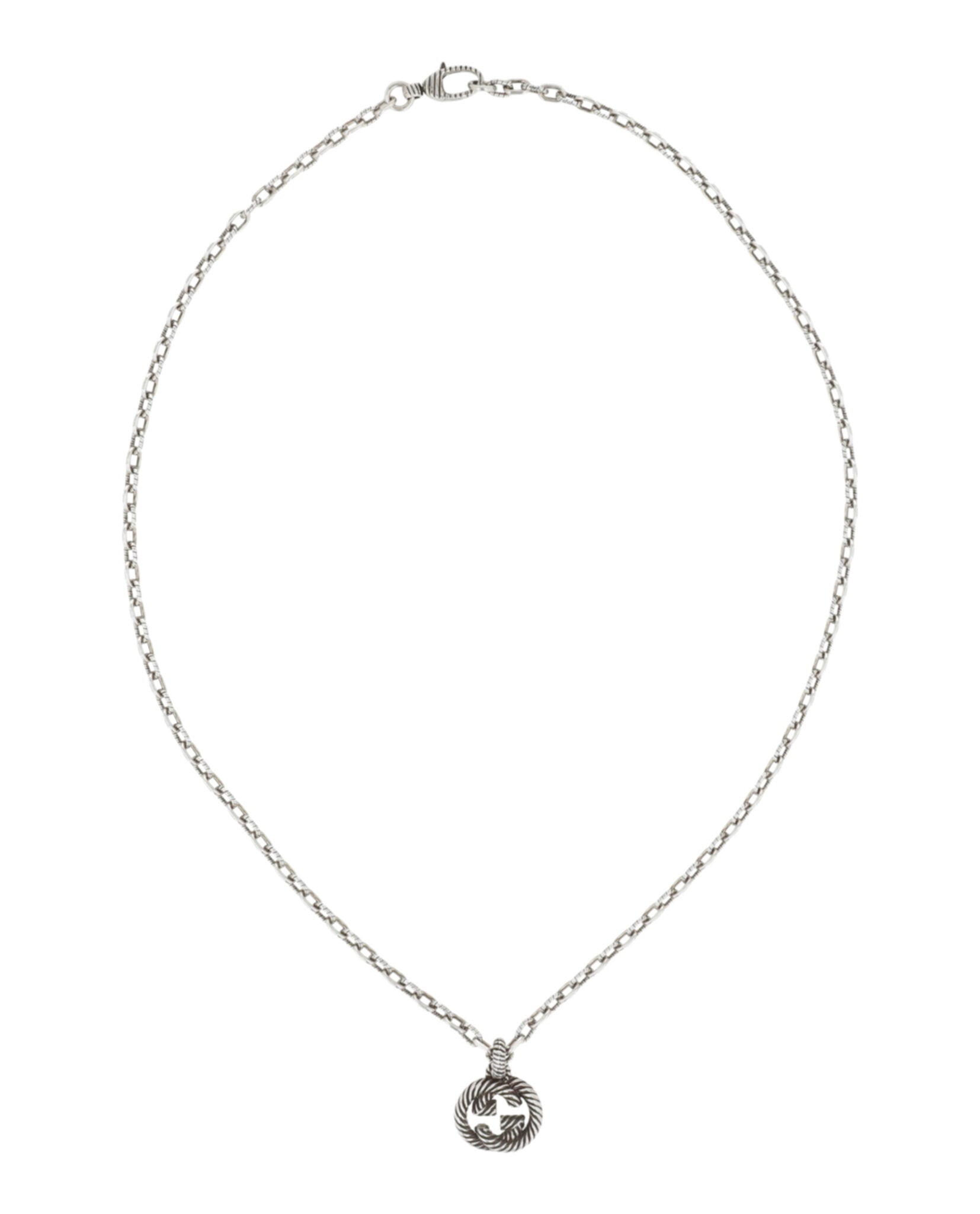 Burnished Interlocking G Necklace