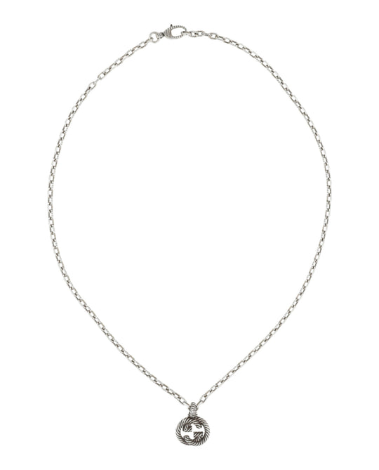 Burnished Interlocking G Necklace