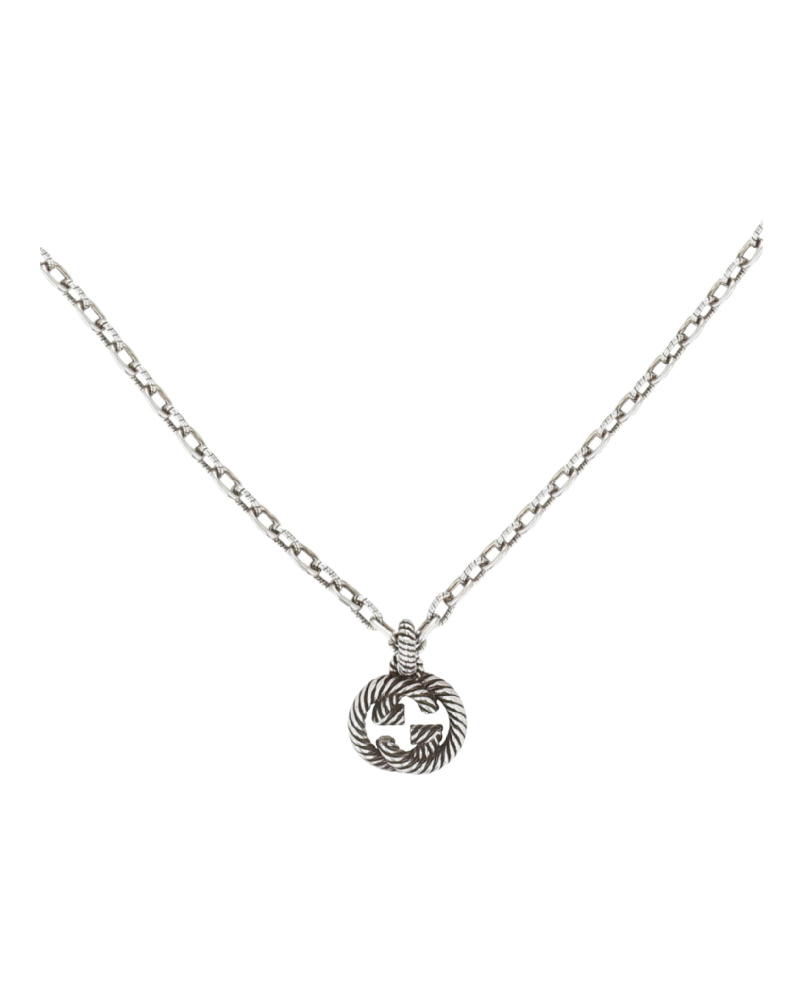 Burnished Interlocking G Necklace