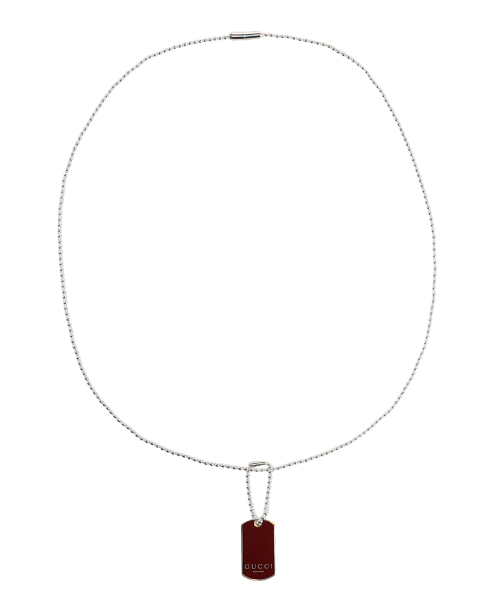 Trademark Enamel Dog Tag Necklace