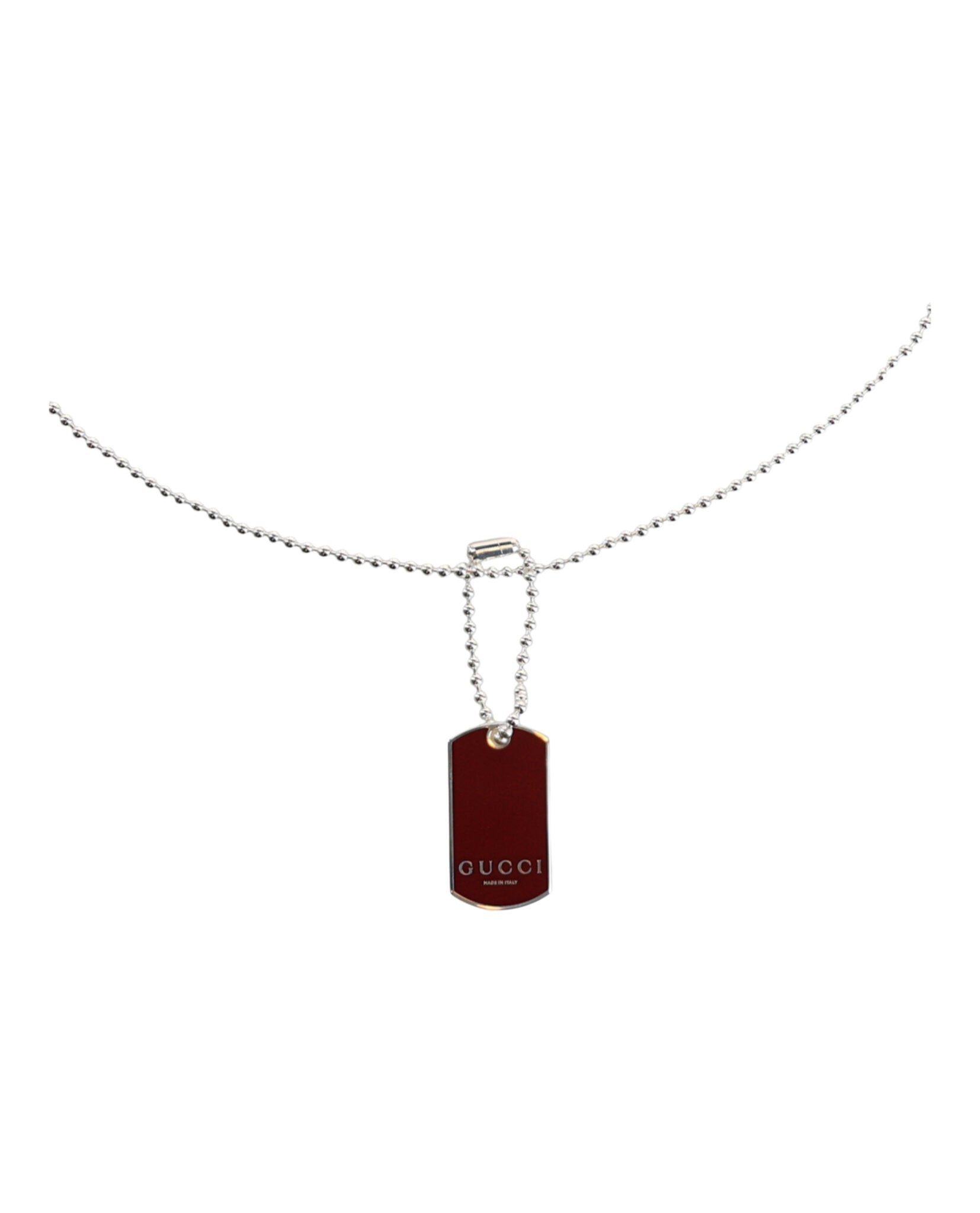 Trademark Enamel Dog Tag Necklace