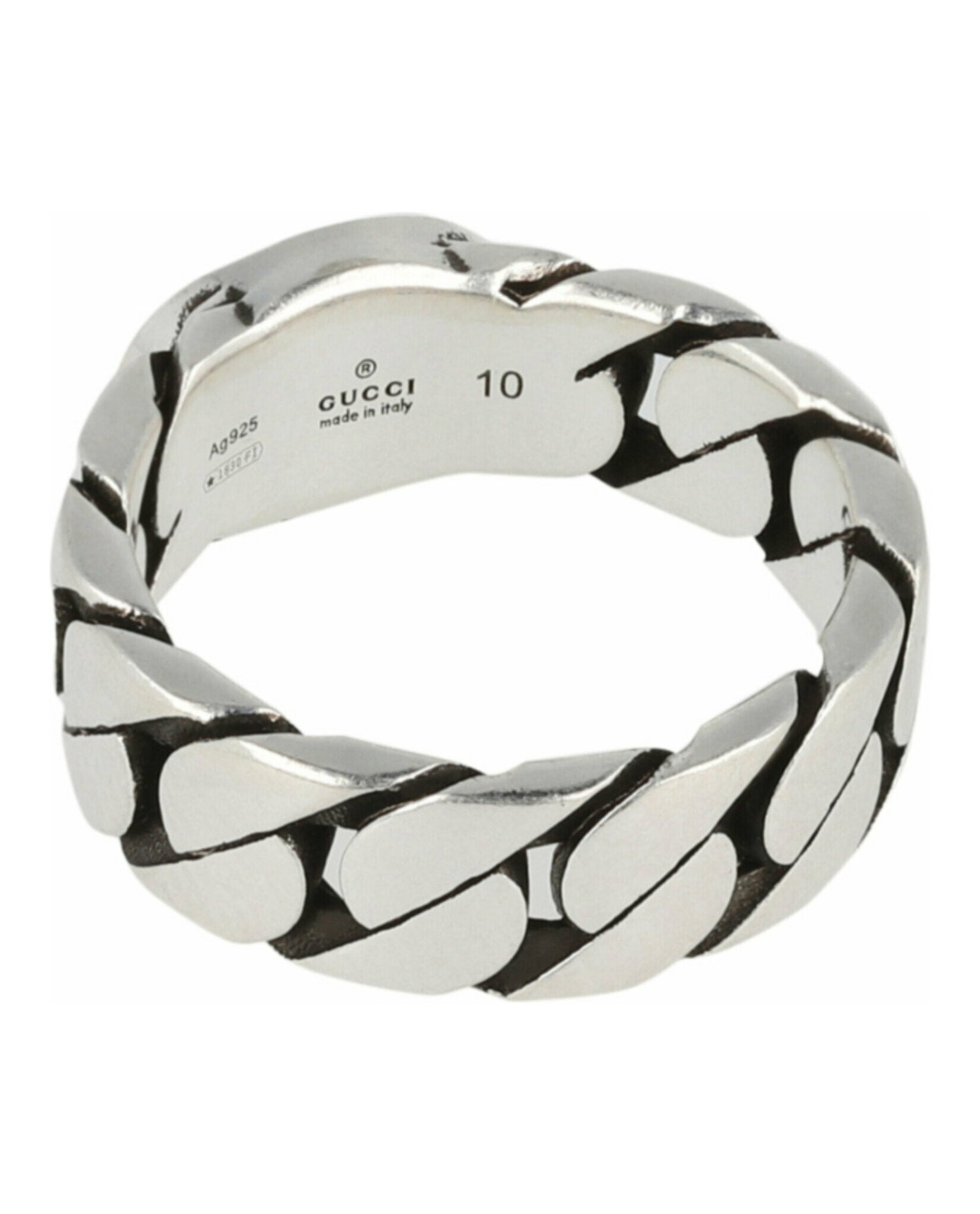 Sterling Silver Interlocking G Ring