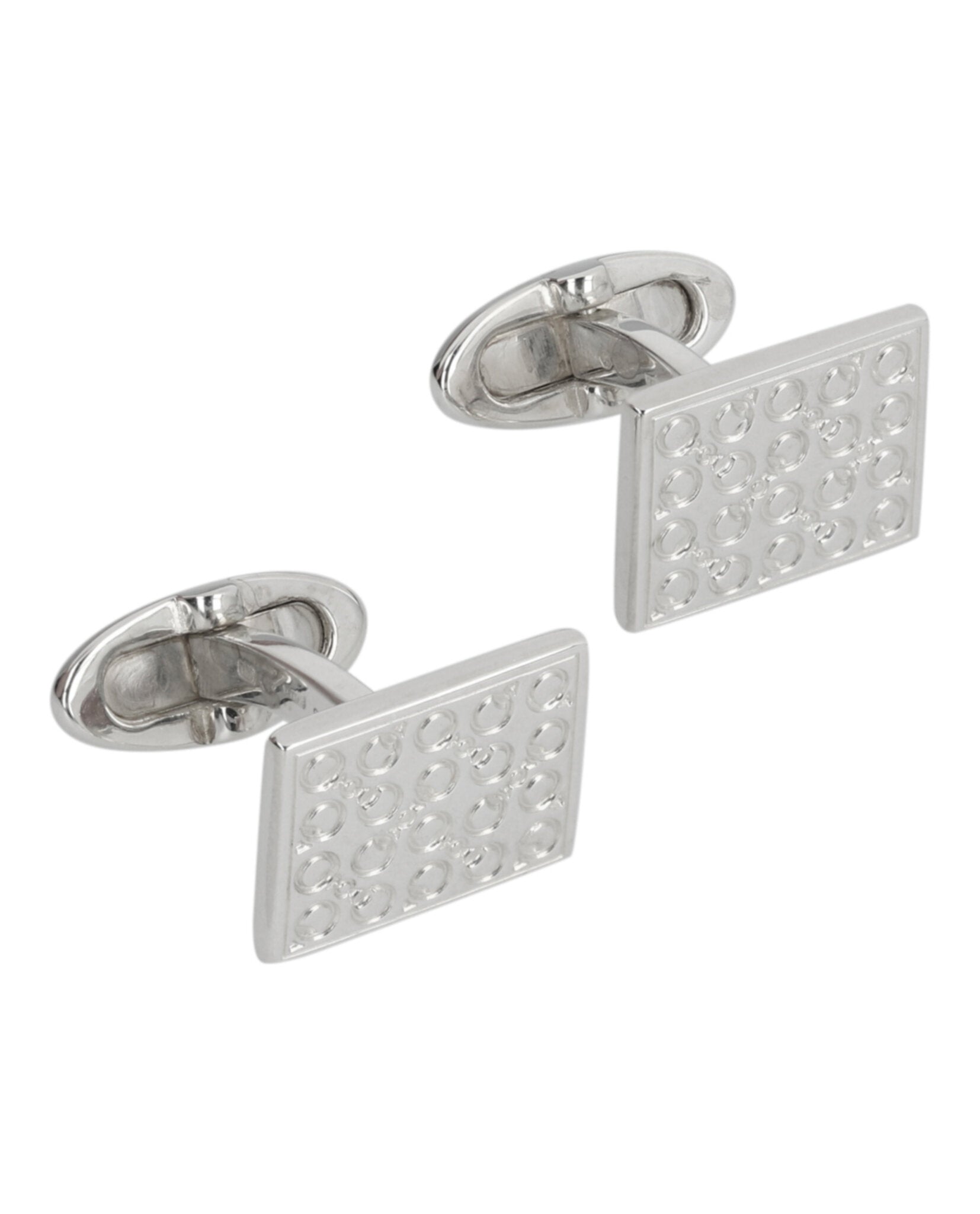 Sterling Silver Horsebit Cufflinks