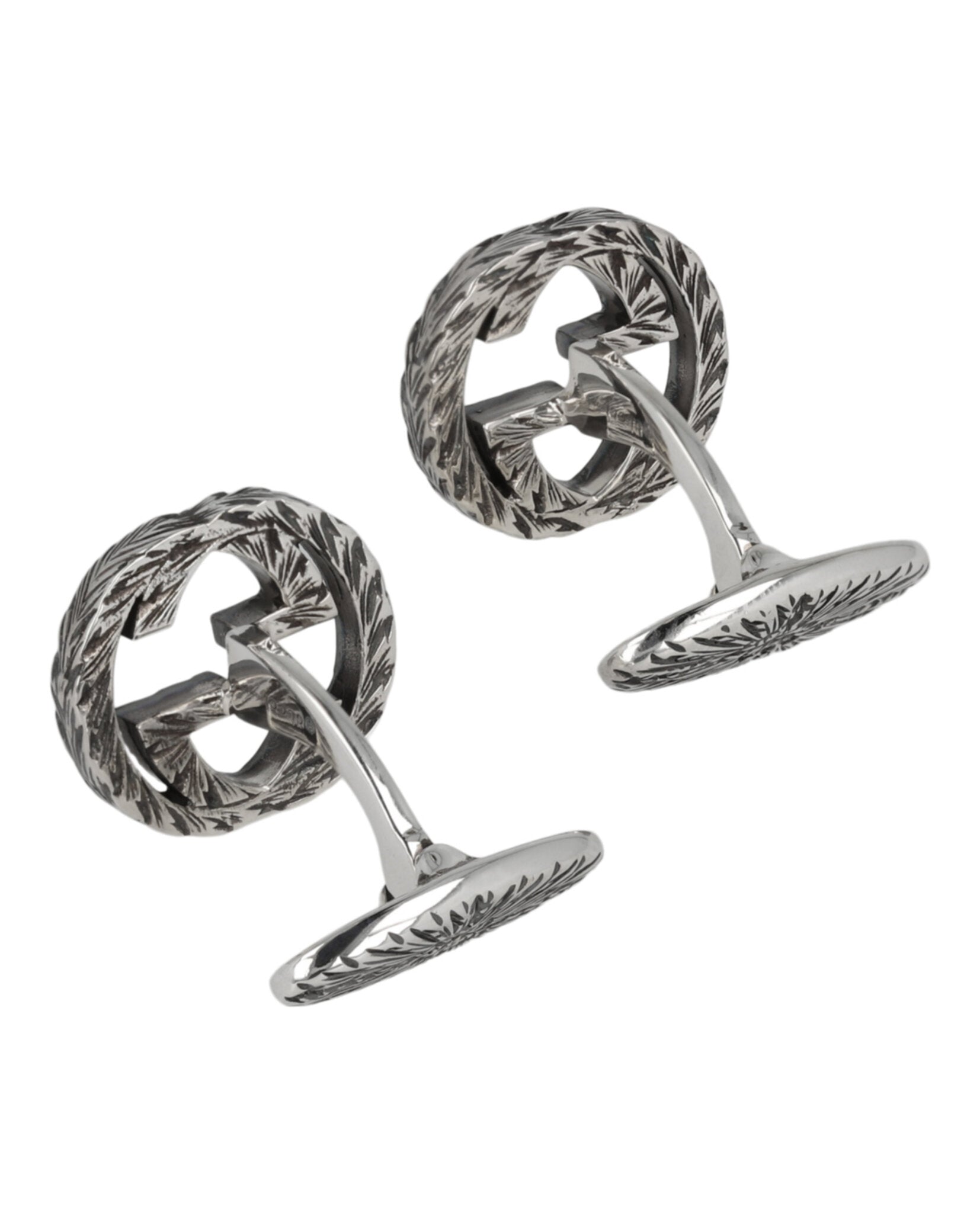 Sterling Silver Interlocking G Cufflinks