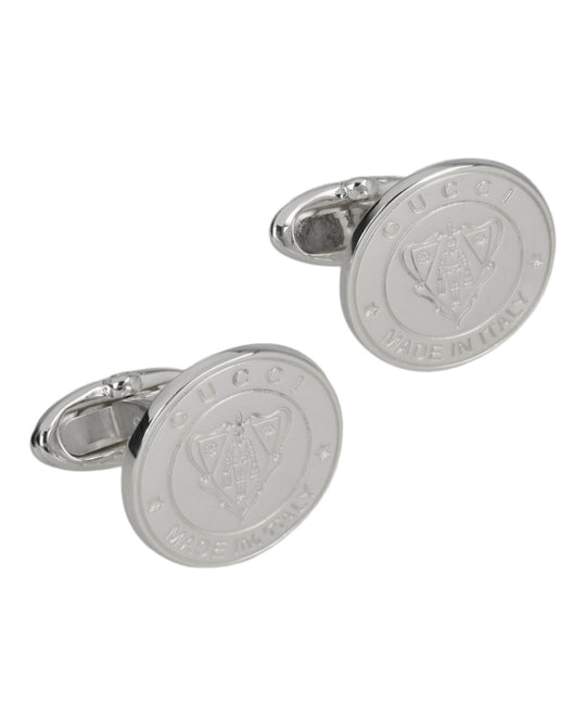 Sterling Silver Crest Cufflinks