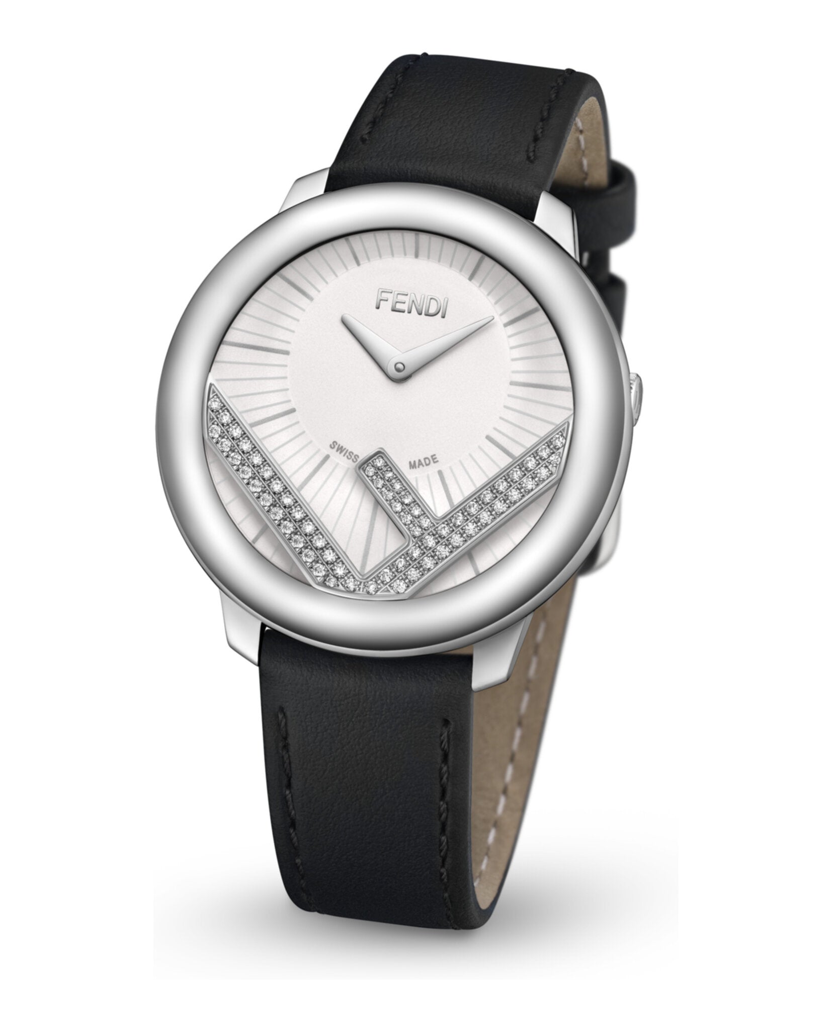 【FENDI】Run Away ダイヤモンド カーフレザー ウォッチ Fendi Womens Run Away Watches | MadaLuxe Time – Direct Luxury