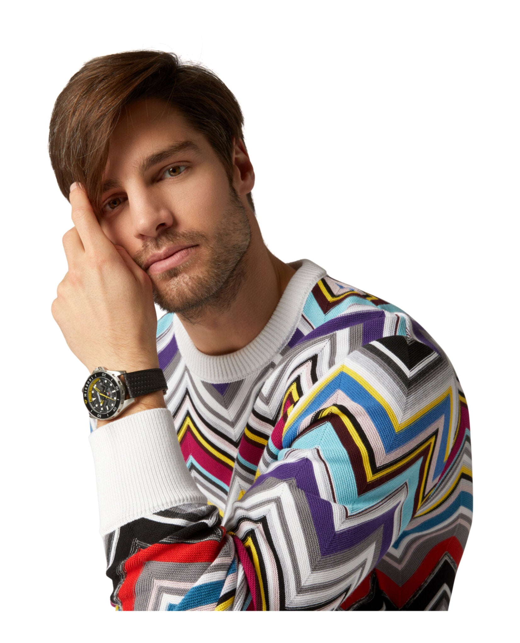 Missoni GMT Leather Watch