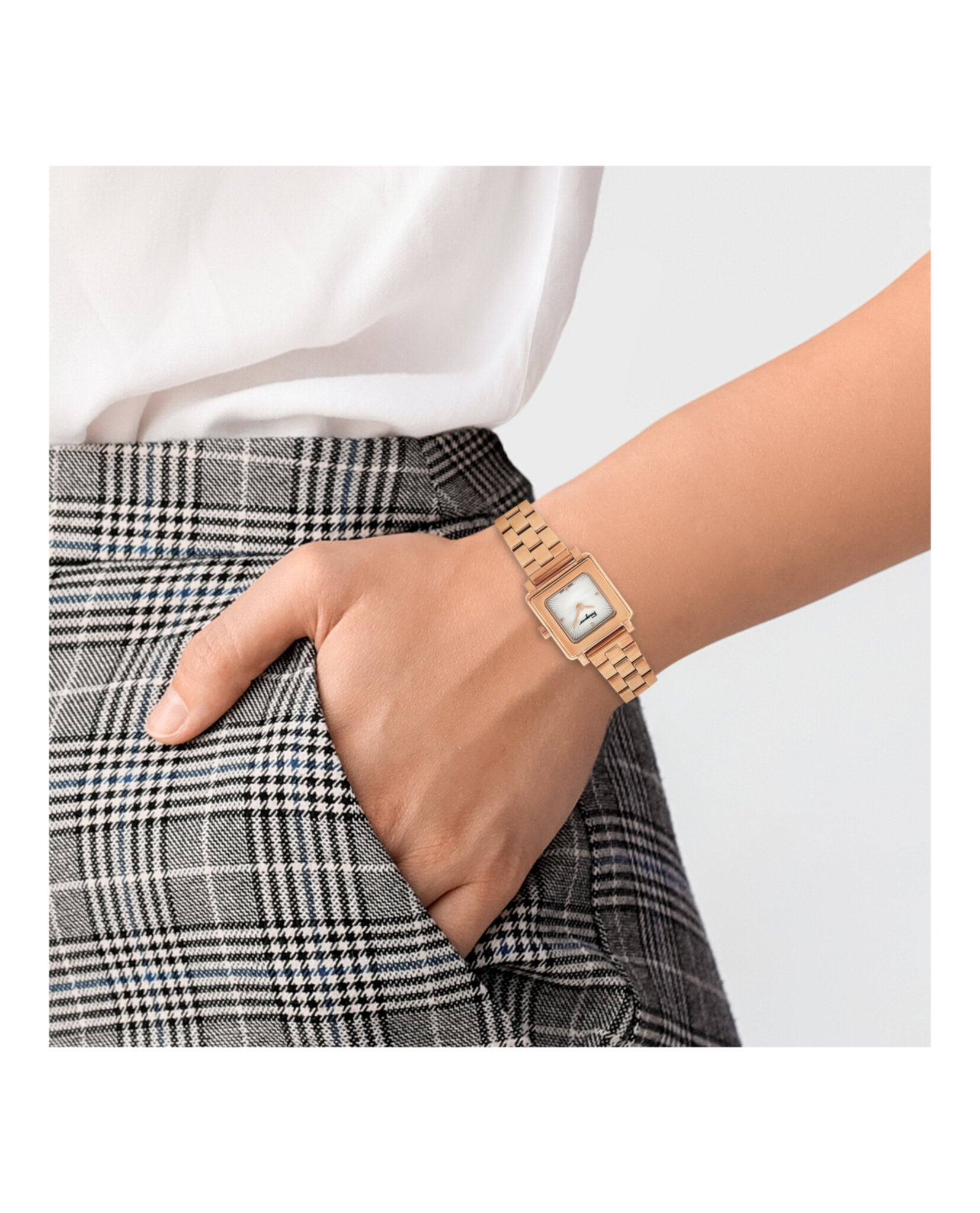 Ferragamo Square Bracelet Watch