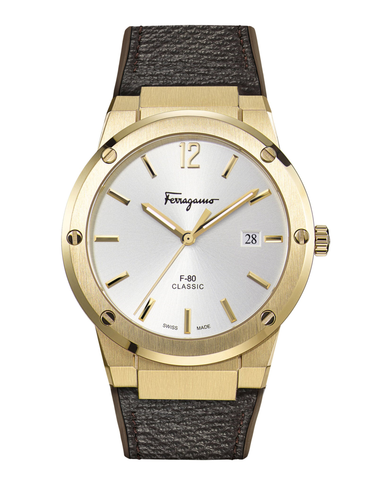 Salvatore Ferragamo F-80 Slim Strap Watch
