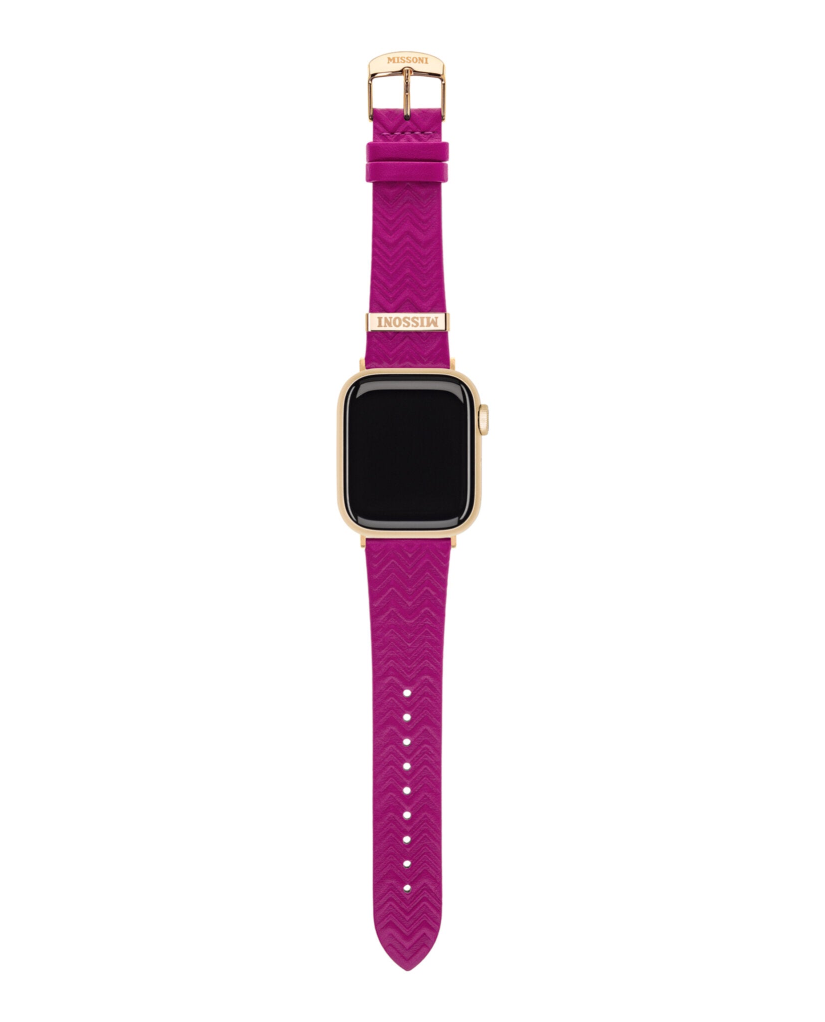 Zigzag Leather Apple Watch Strap