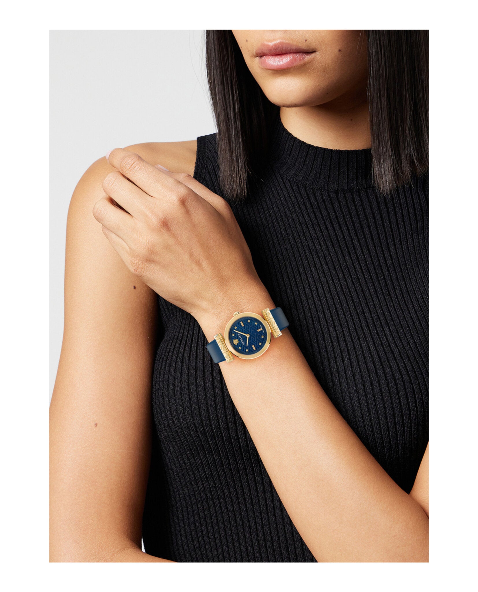 Versace Regalia Leather Watch