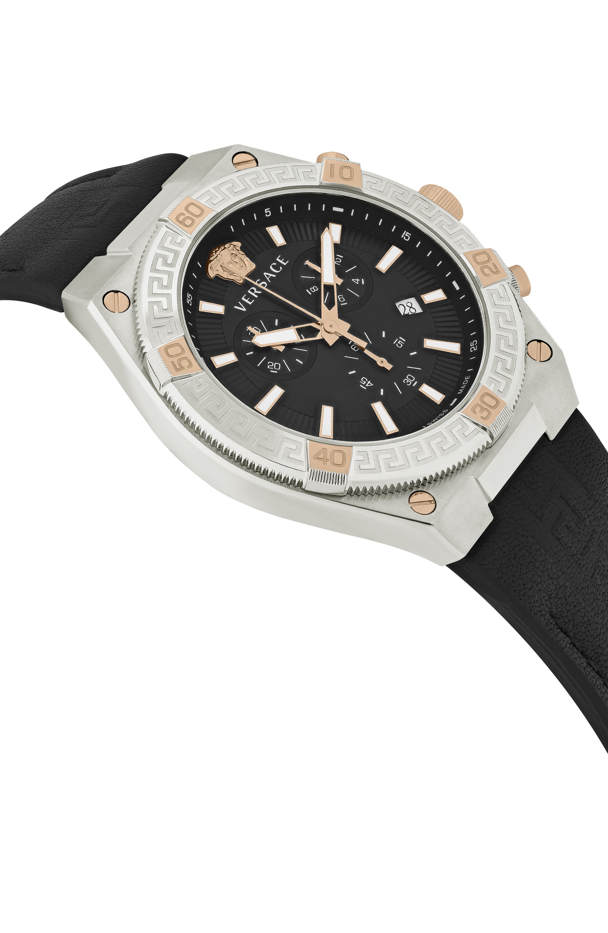 V-Sporty Greca Leather Watch