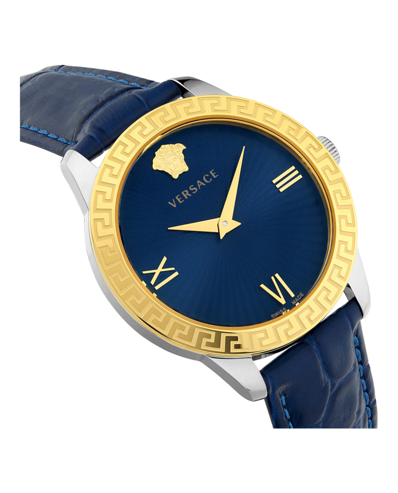 Greca Signature Leather Watch