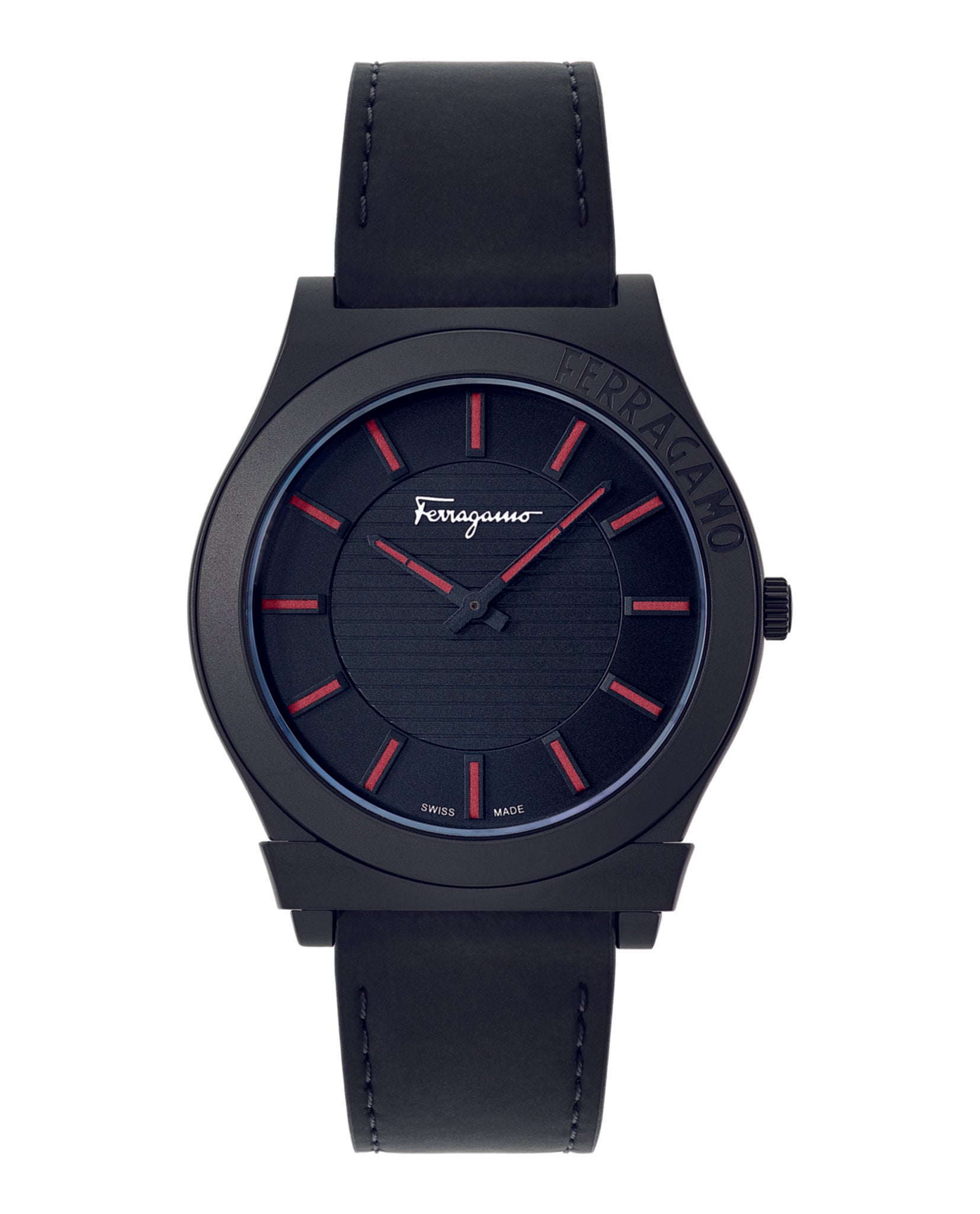 Gancini Leather Watch