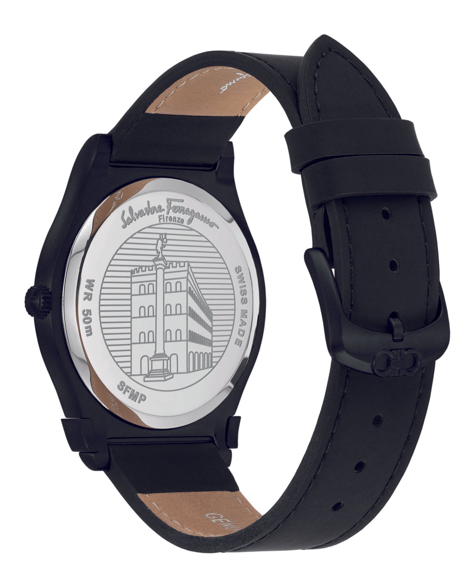 Gancini Leather Watch