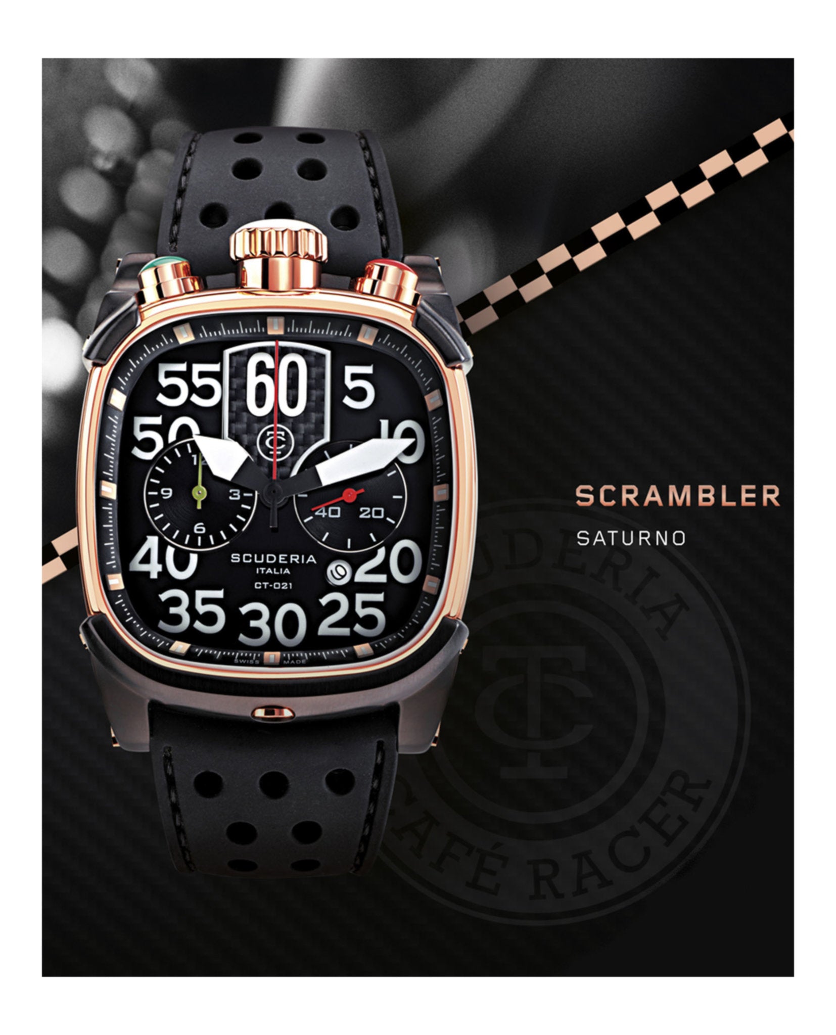 Scrambler Saturno Silicone Watch