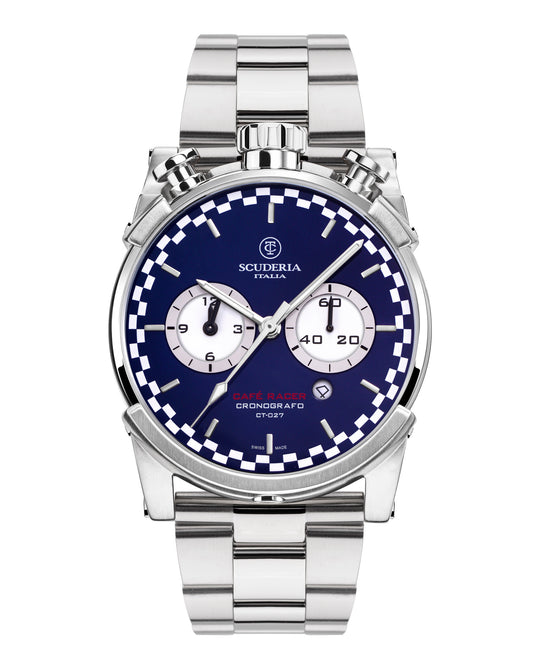 Bullet Head Check Flag Bracelet Watch