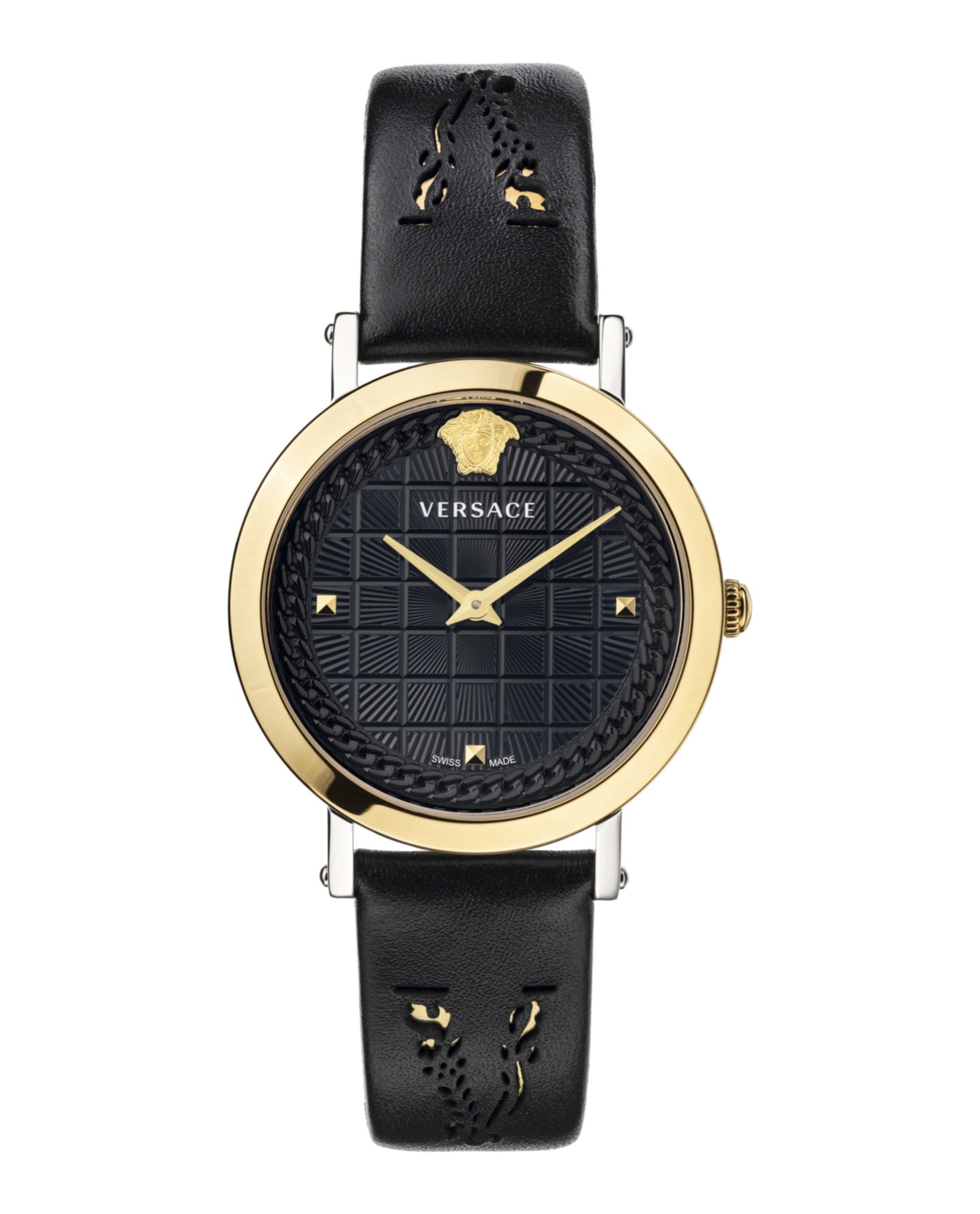 Medusa Chain Leather Watch